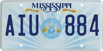 MS license plate AIU884