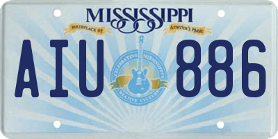 MS license plate AIU886