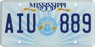 MS license plate AIU889