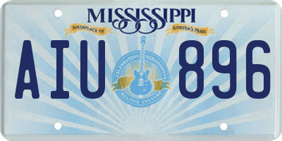 MS license plate AIU896