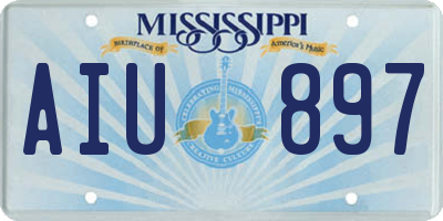 MS license plate AIU897