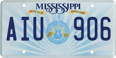 MS license plate AIU906