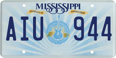 MS license plate AIU944