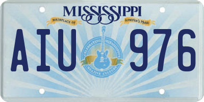 MS license plate AIU976