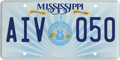 MS license plate AIV050