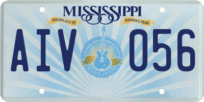 MS license plate AIV056