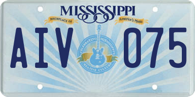 MS license plate AIV075