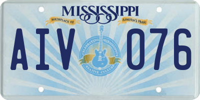MS license plate AIV076
