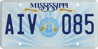 MS license plate AIV085