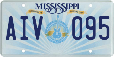 MS license plate AIV095