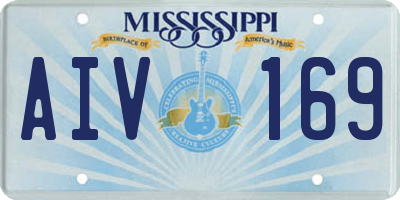 MS license plate AIV169