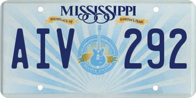 MS license plate AIV292