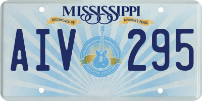 MS license plate AIV295