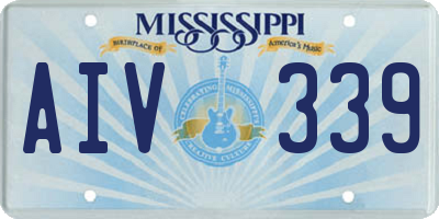 MS license plate AIV339