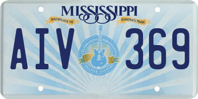 MS license plate AIV369