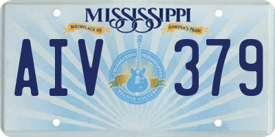 MS license plate AIV379