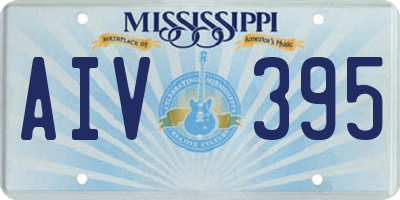 MS license plate AIV395