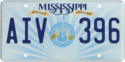 MS license plate AIV396