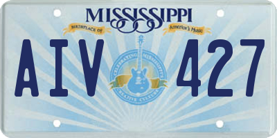 MS license plate AIV427