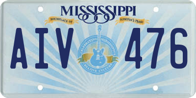 MS license plate AIV476