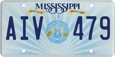 MS license plate AIV479