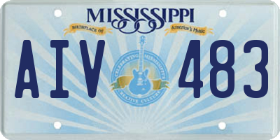 MS license plate AIV483