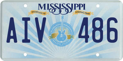 MS license plate AIV486