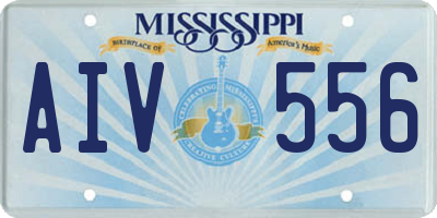 MS license plate AIV556
