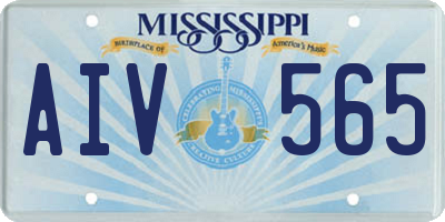 MS license plate AIV565