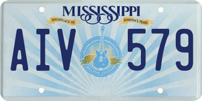 MS license plate AIV579