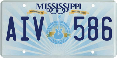 MS license plate AIV586