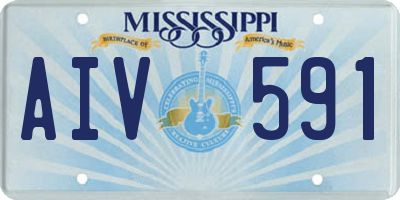 MS license plate AIV591