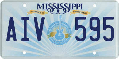 MS license plate AIV595