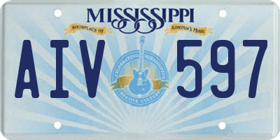 MS license plate AIV597