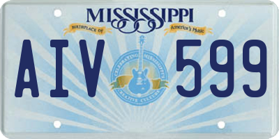 MS license plate AIV599