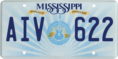 MS license plate AIV622