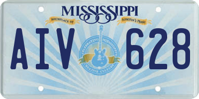 MS license plate AIV628