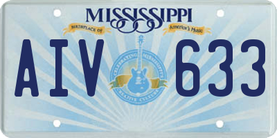 MS license plate AIV633