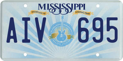 MS license plate AIV695