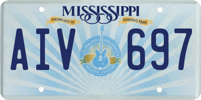 MS license plate AIV697
