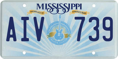 MS license plate AIV739
