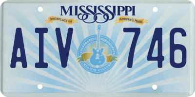 MS license plate AIV746