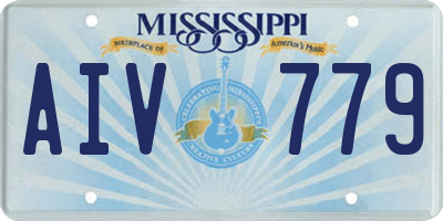 MS license plate AIV779