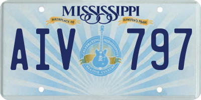 MS license plate AIV797
