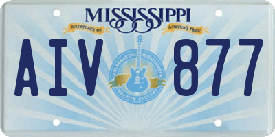 MS license plate AIV877
