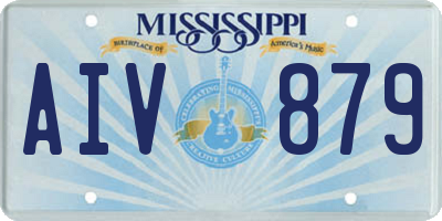 MS license plate AIV879