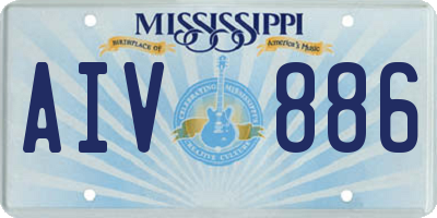 MS license plate AIV886