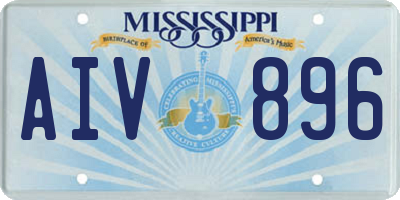 MS license plate AIV896