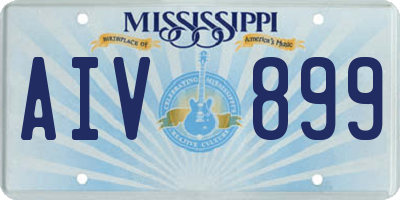 MS license plate AIV899