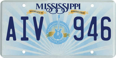 MS license plate AIV946